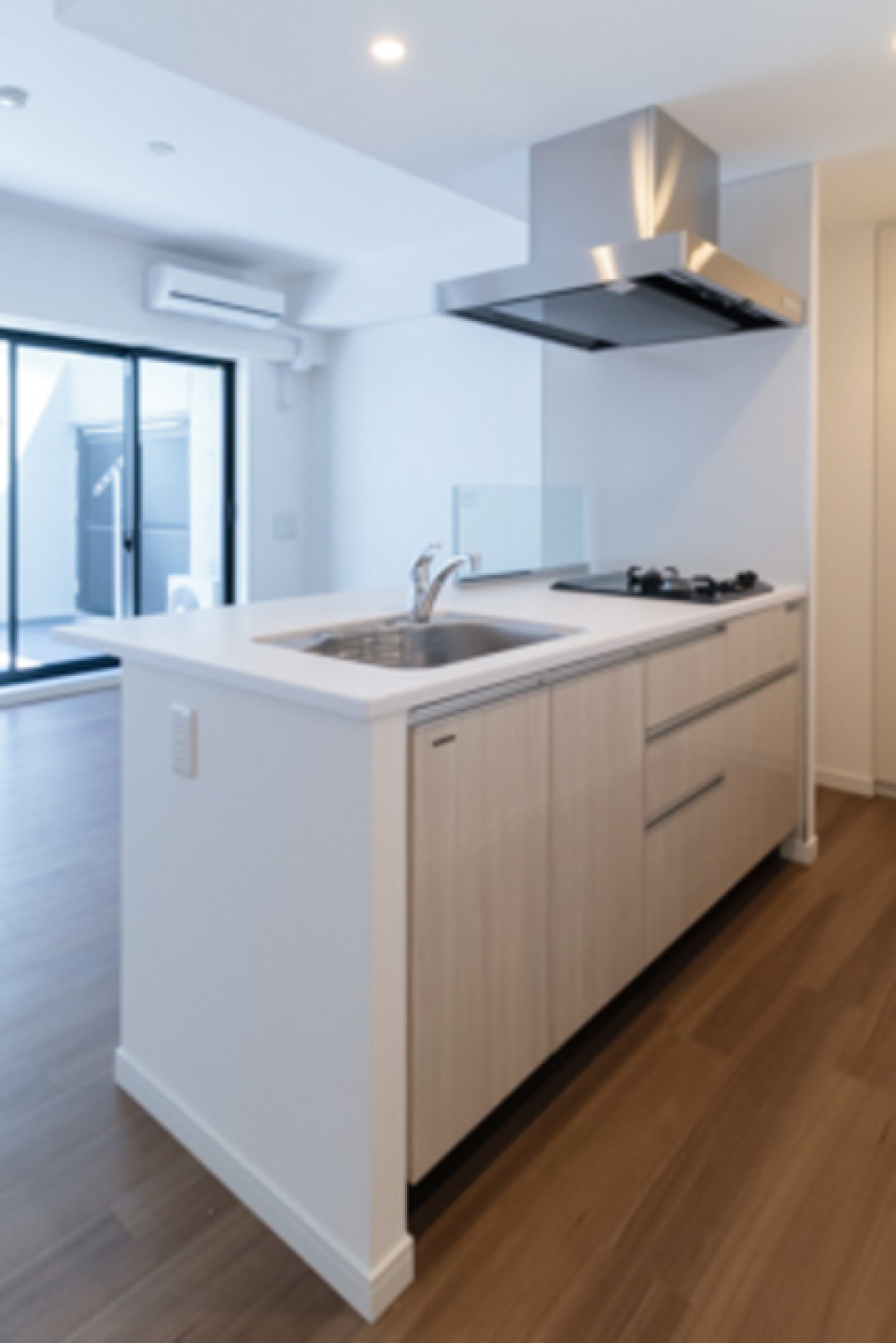 ２口コンロが導入されているキッチン。※写真は同タイプ住戸です。