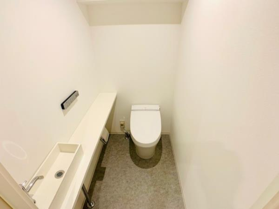 トイレには手を洗う洗面もついています。