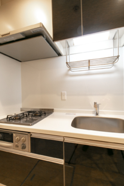 ２口コンロが導入されています。※写真は同タイプ住戸です。