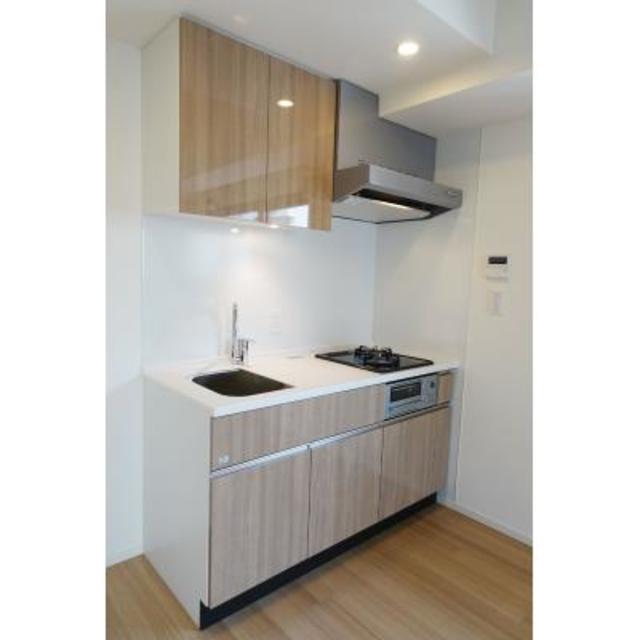 2口のガスコンロが導入されたキッチンです。※写真は同タイプ住戸です。