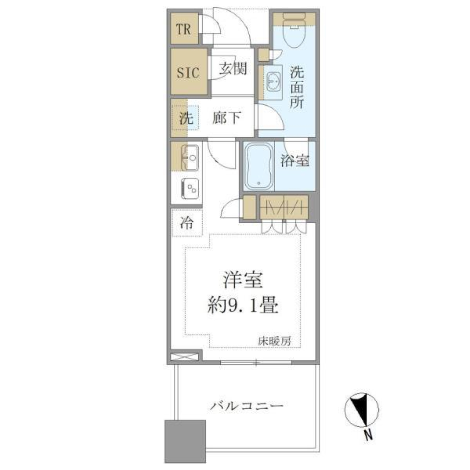 暮らしの駆け引き不要！の間取り図