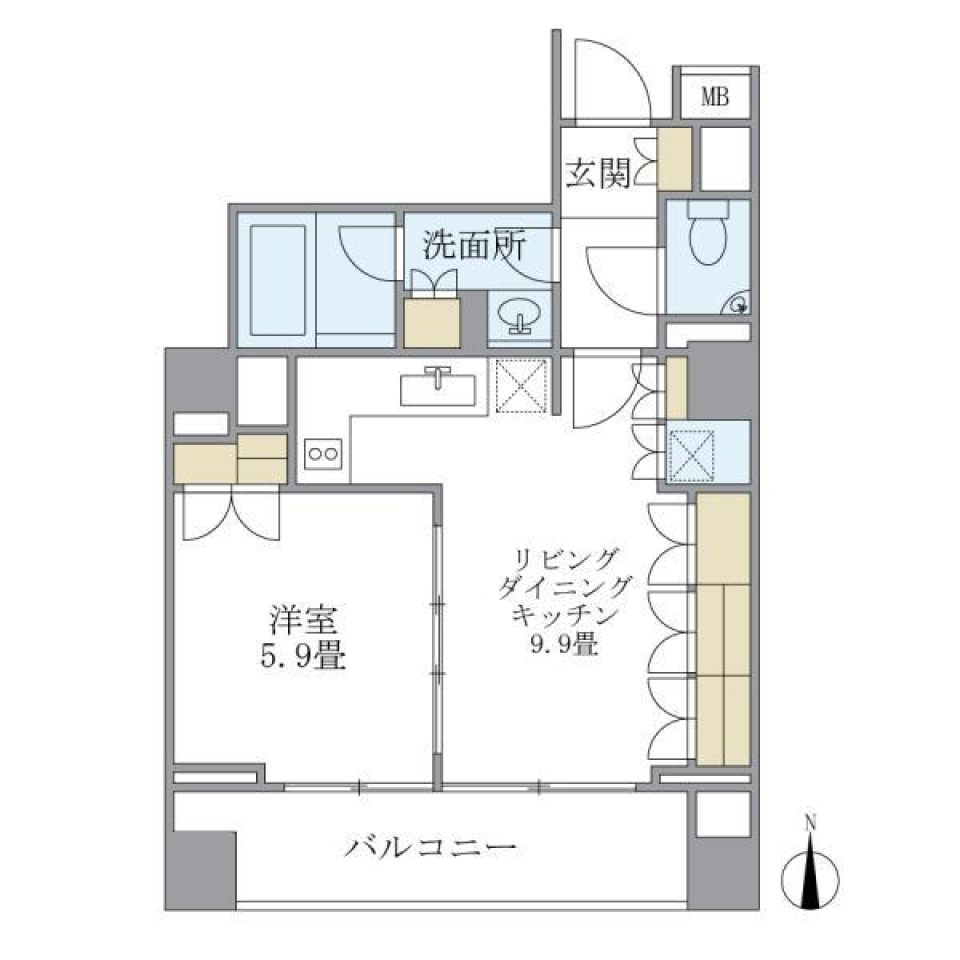 自在なレイアウトで楽しむの間取り図