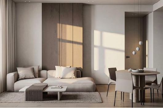 ９．６帖と４．６帖の空間になります。