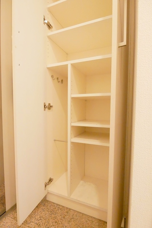 収納を開けた時の様子。