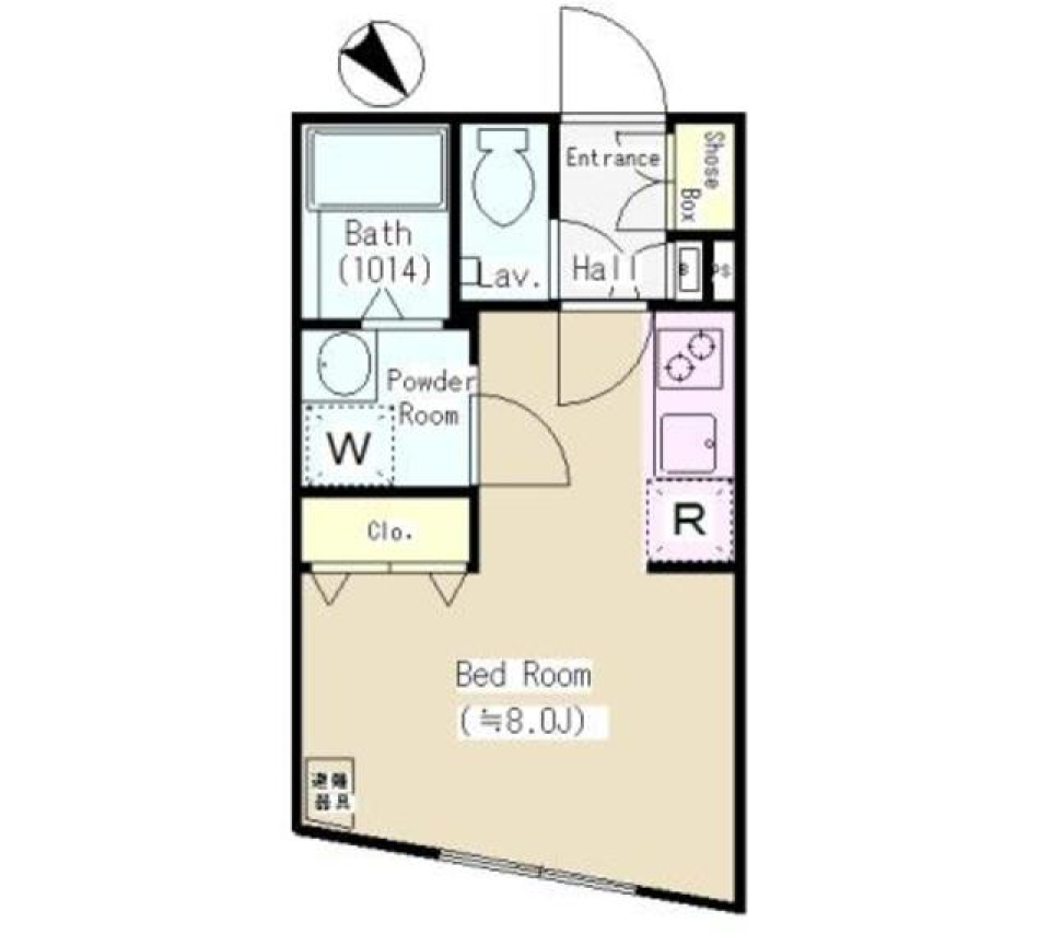 文京区の一人暮らしはここからの間取り図
