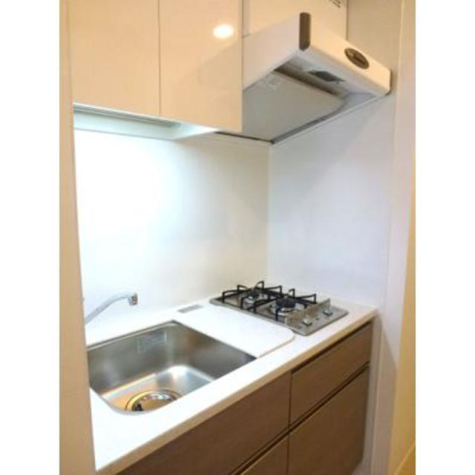 2口のガスコンロが導入されたキッチンです。※写真は同タイプ住戸です。