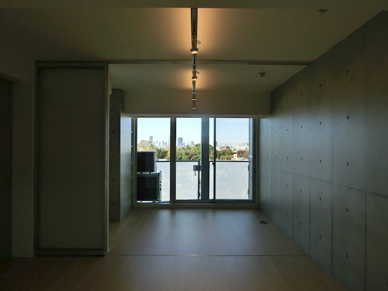 林試の森公園の緑がこの部屋の景色