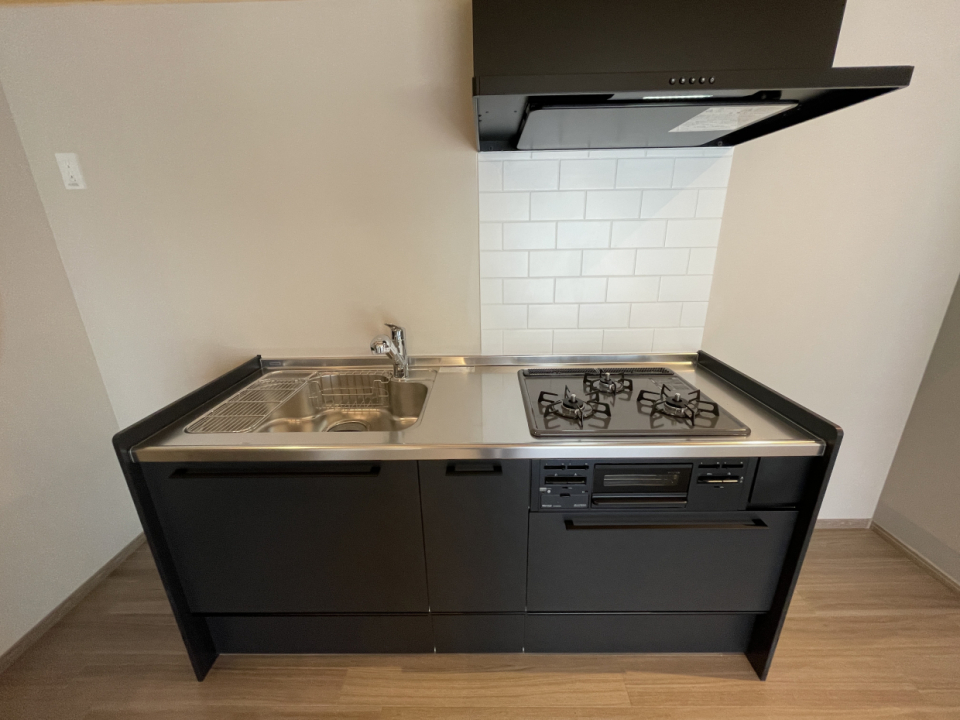 3口コンロなので料理好きな方も嬉しい