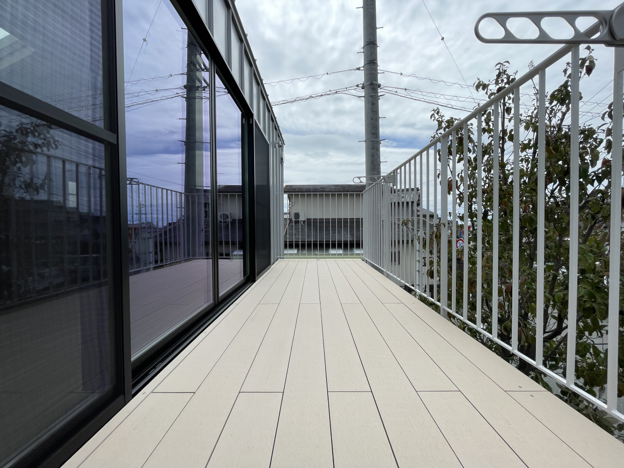 日当たり良好なベランダ付き