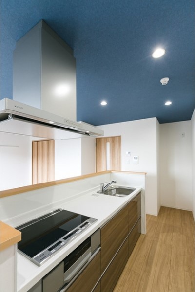 大きいのでお料理が捗りそうなアイランドキッチン