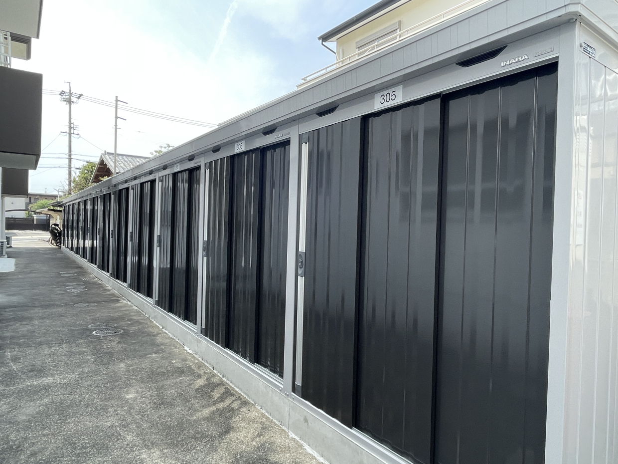 専用の倉庫があるので何かと便利！