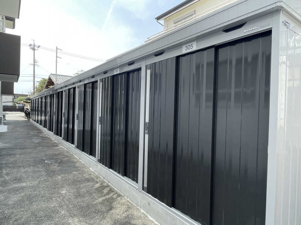 専用の倉庫があるので何かと便利！