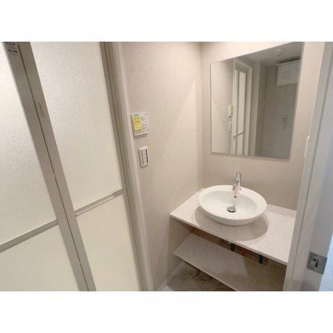 嬉しい独立洗面台。