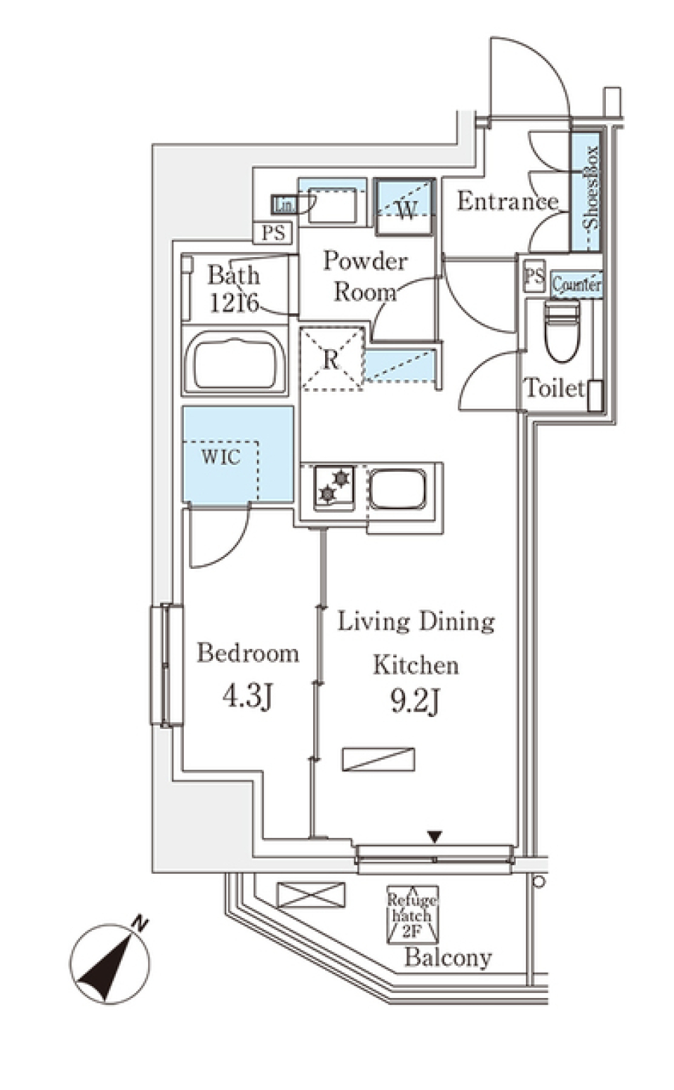 都会のベストバリュー！赤坂の魅力を独占の間取り図