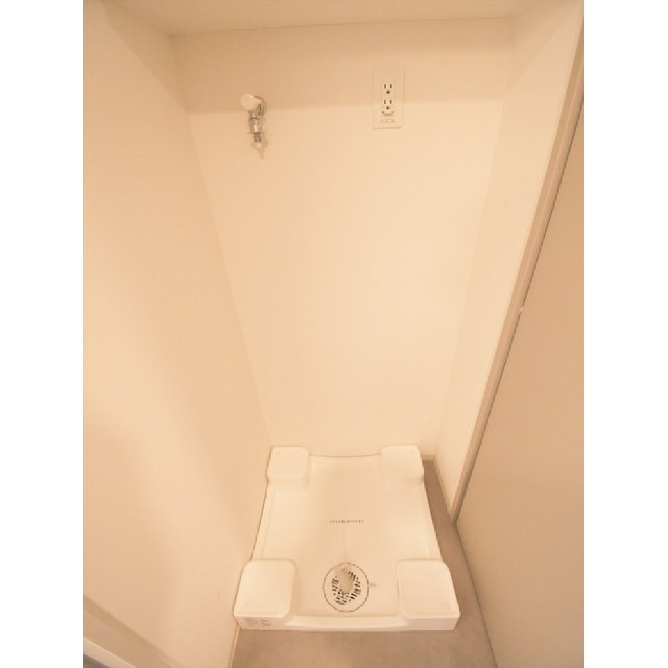 室内洗濯機置場。