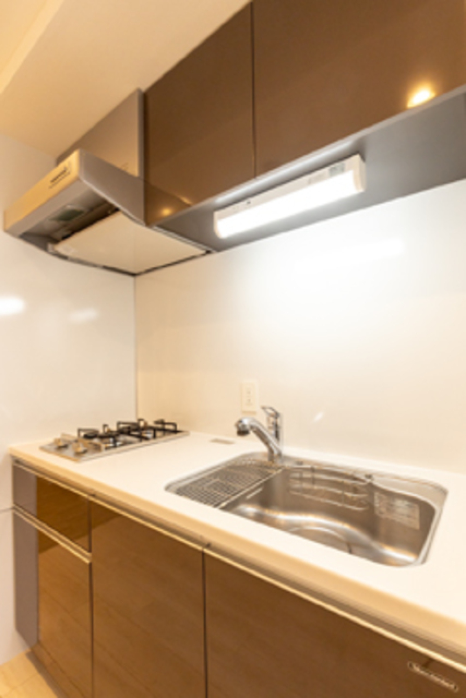 2口コンロが導入されています。※写真は同タイプ住戸です。