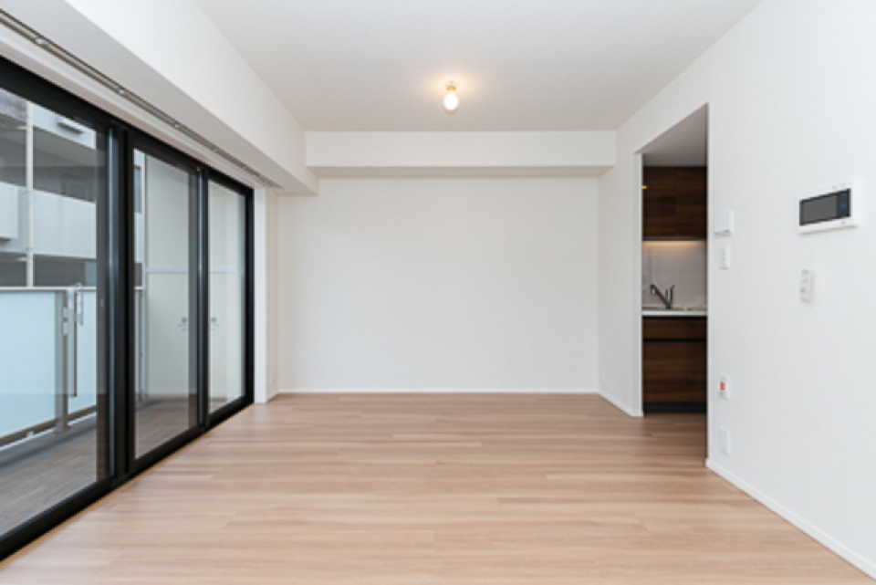 壁一面の窓が印象的