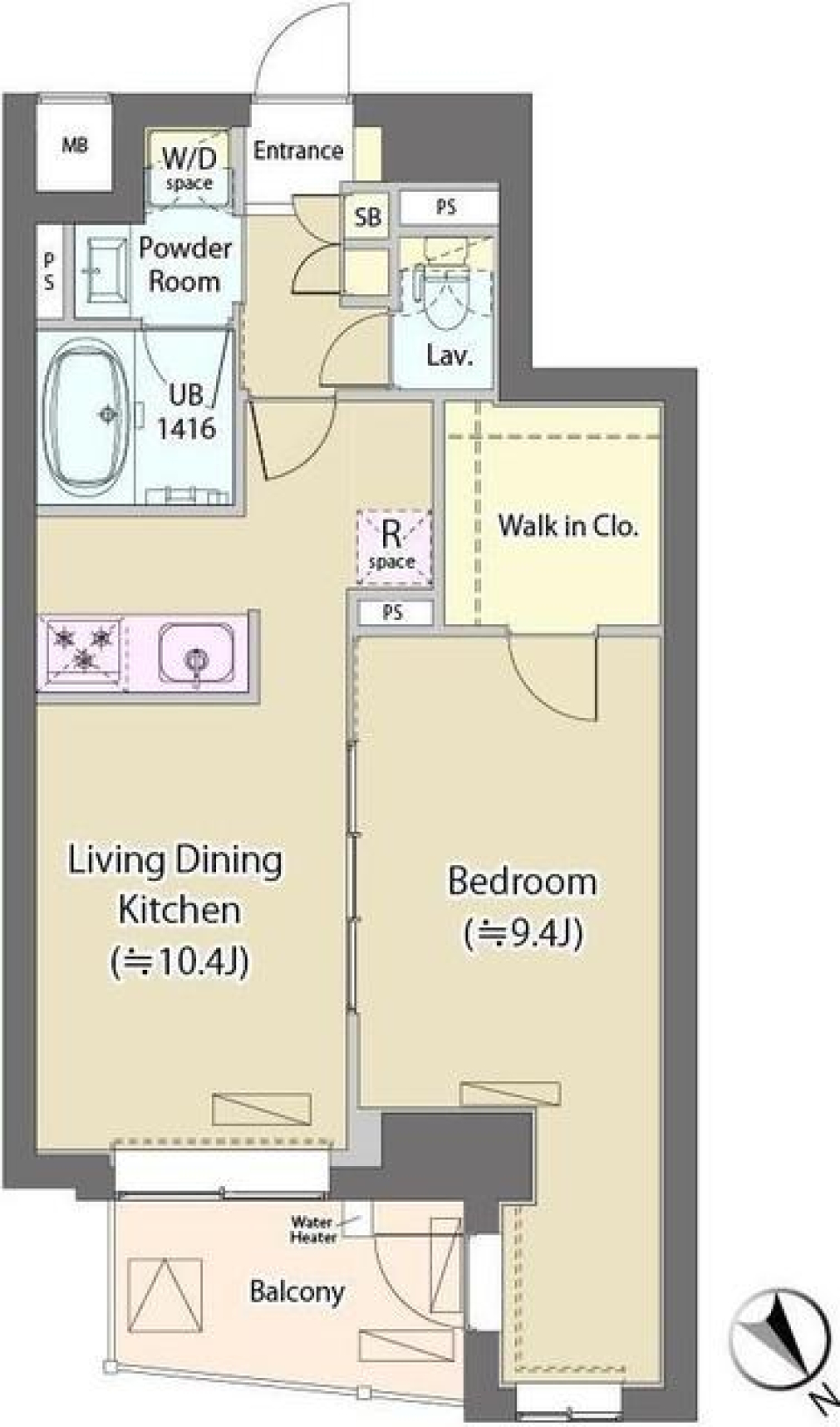 白とナチュラル、それ以上要らない！の間取り図