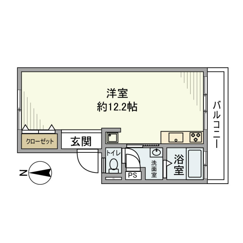 シンプル・ライフ～心地よい1Rで楽しむ暮らし～の間取り図