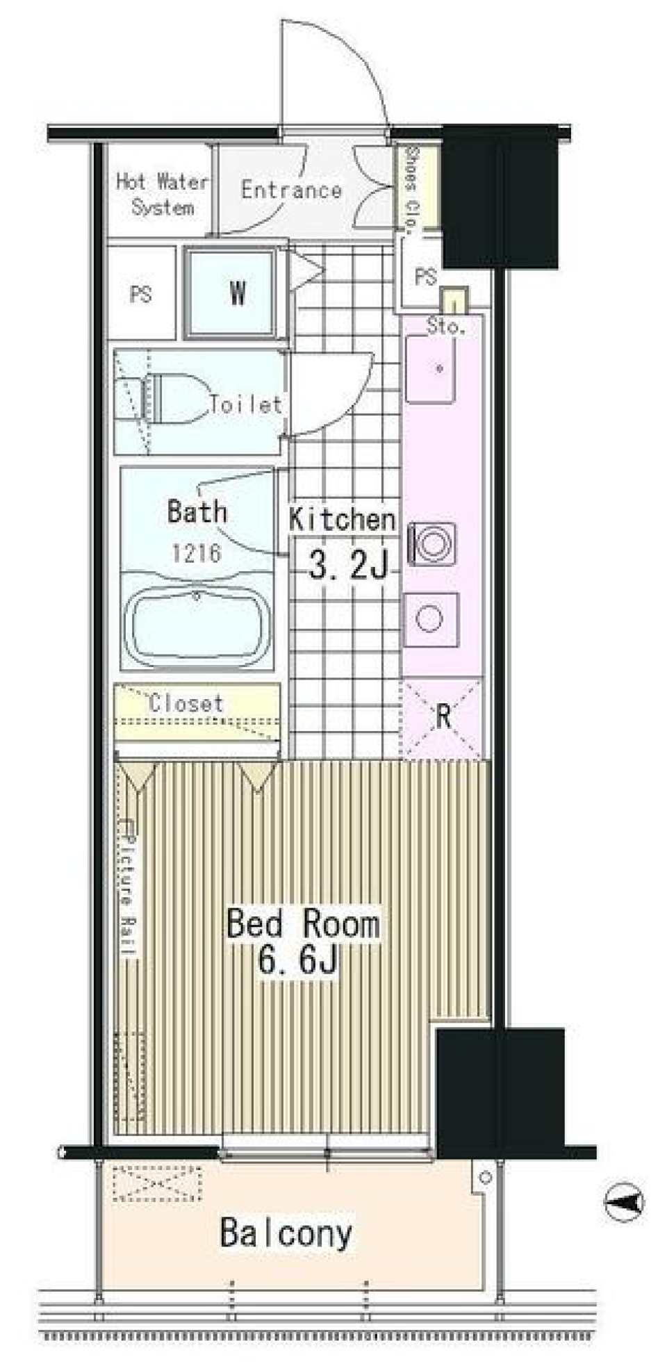 渋谷シンプル・ライフの拠点の間取り図