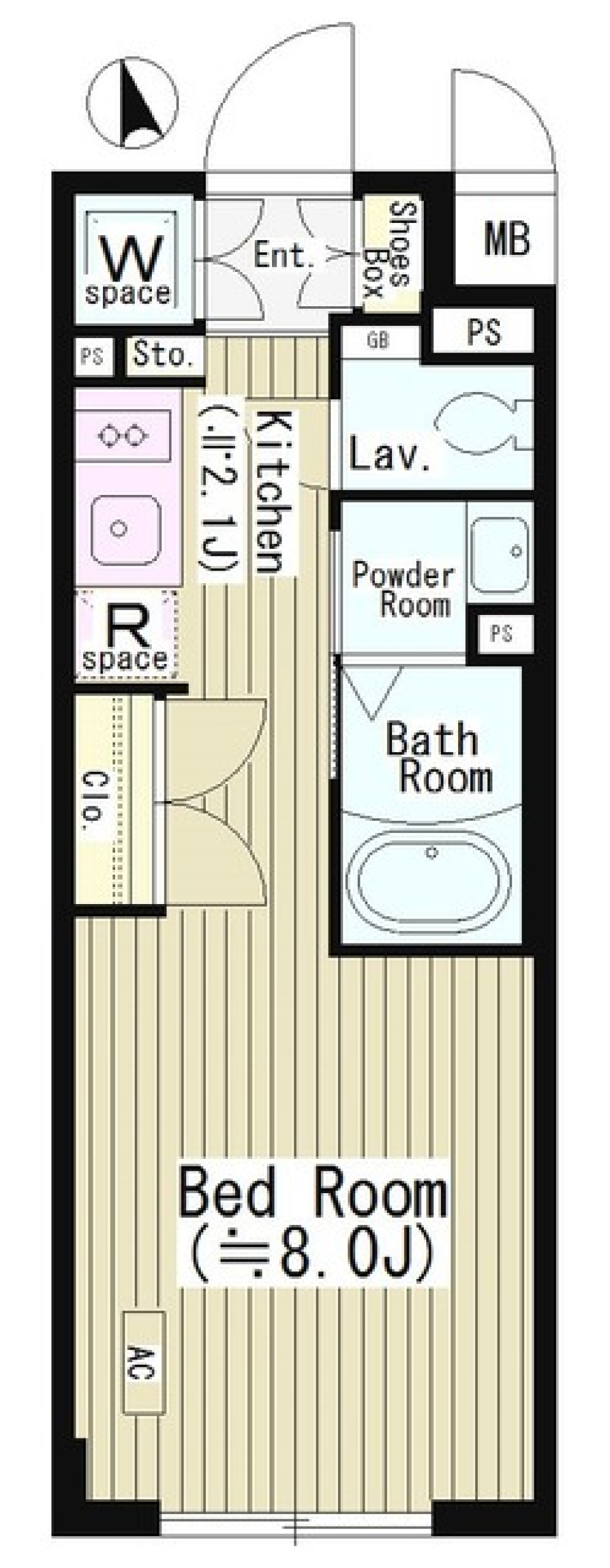シンプルとオシャレのハザマの間取り図