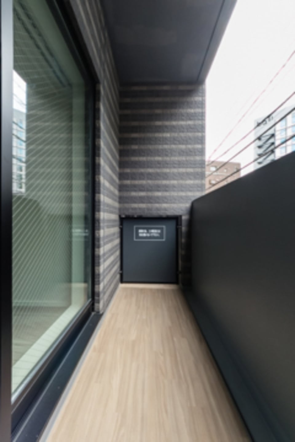 ベランダはこんな感じ。
※写真は同タイプ住戸です。