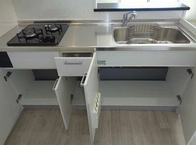 キッチンの収納もたっぷり