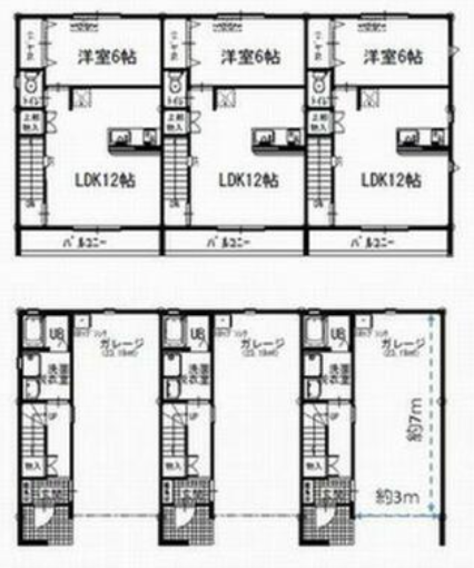 わたしとガレージLIFEの間取り図