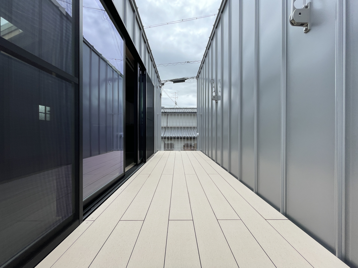 日当たり良好なベランダ