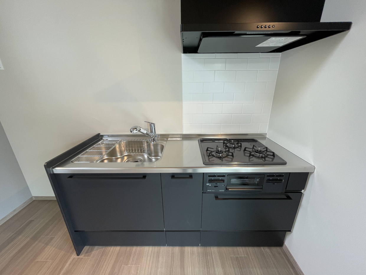 3口コンロなので料理好きな方にも嬉しい