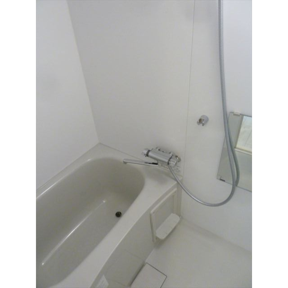 シンプルな浴室。