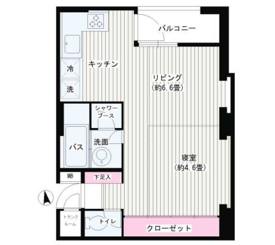 この洗面所はオシャレすぎるっ！の間取り図