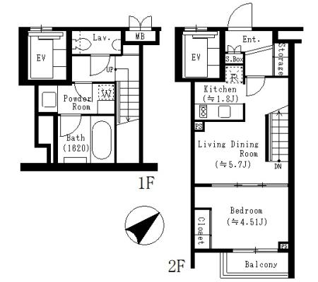 メゾネット（44.81㎡）
