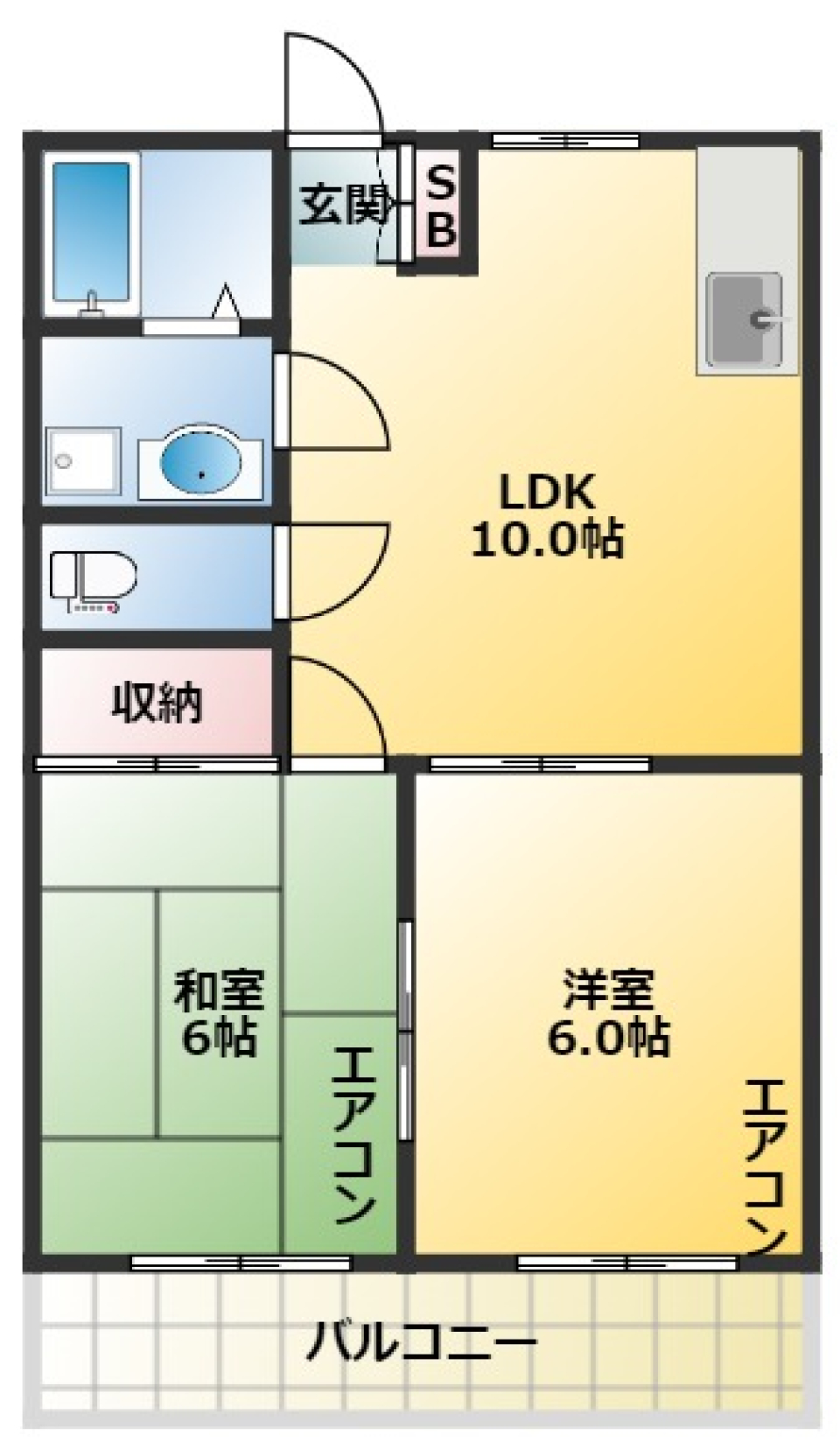 都会のログハウスで目覚めるの間取り図