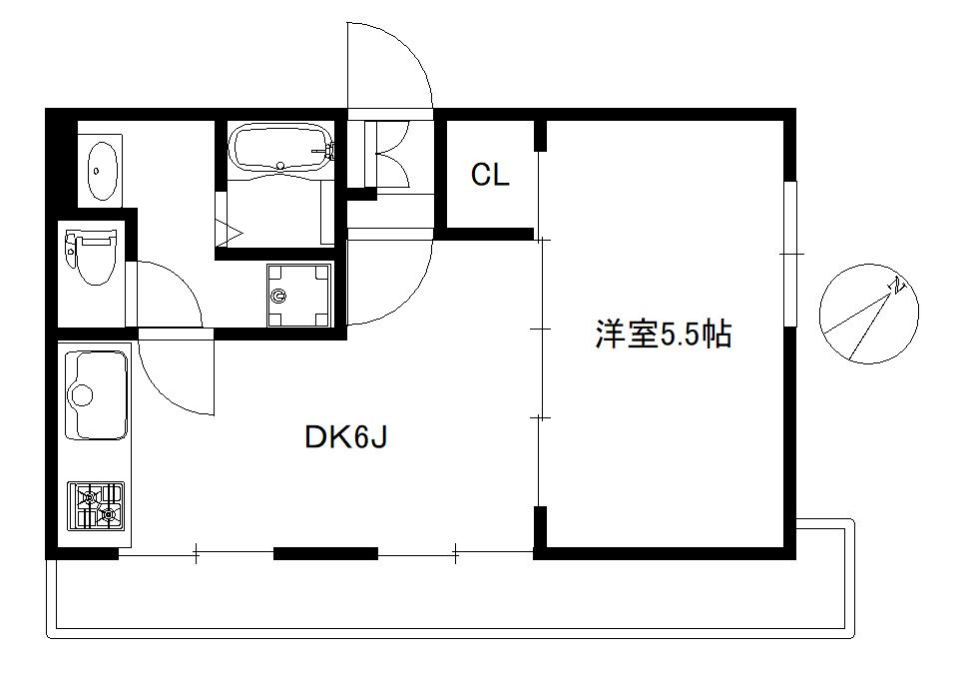 イージー・ライフ in 代官山の間取り図