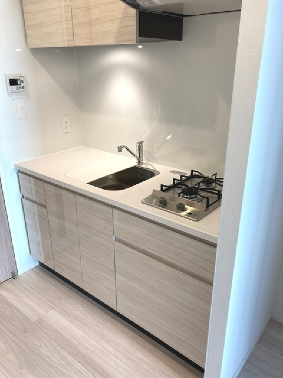 ２口のガスコンロが導入されています。※写真は同タイプ住戸です。