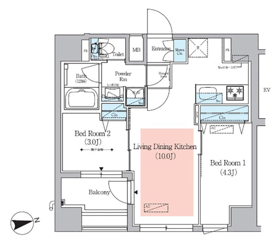 飾らないお部屋、そこがいいの間取り図