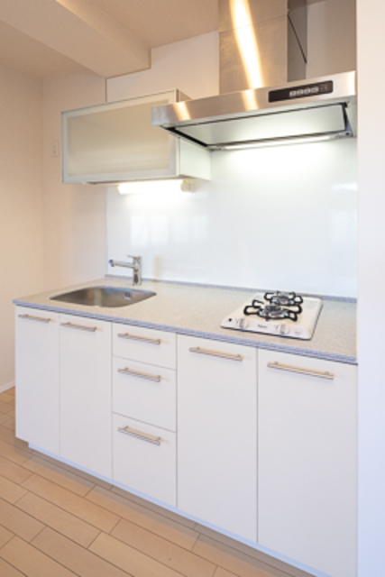 ２口のガスコンロが導入されています。※写真は同タイプ住戸です。