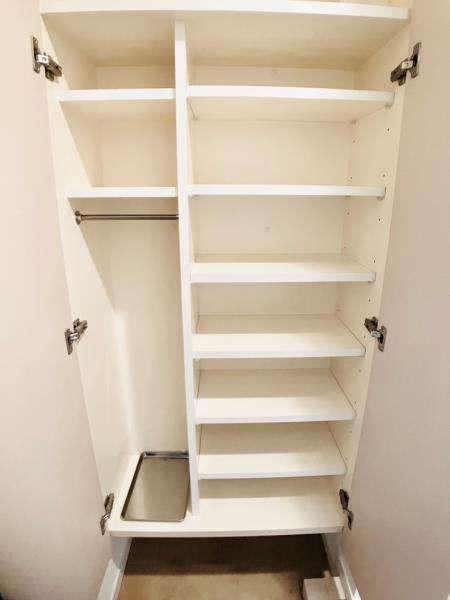 収納を開けた時の様子。