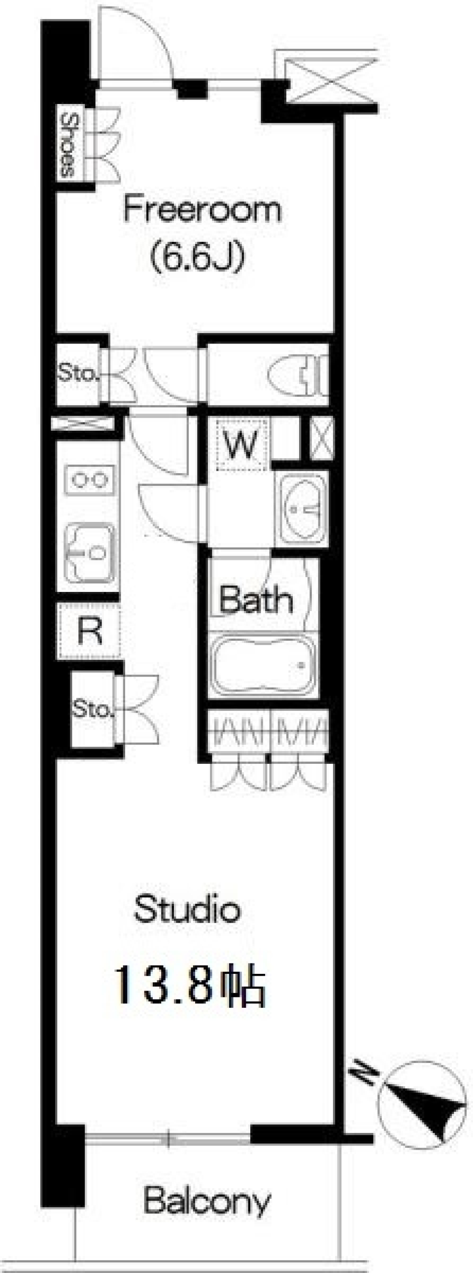 お部屋の使い方はあなた次第の間取り図