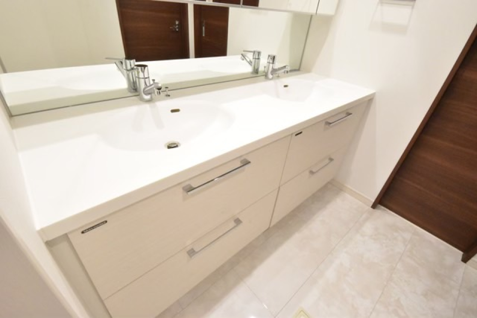 洗面台は2口あります！