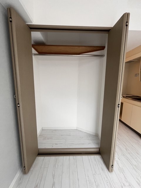 収納を開けた時の様子。