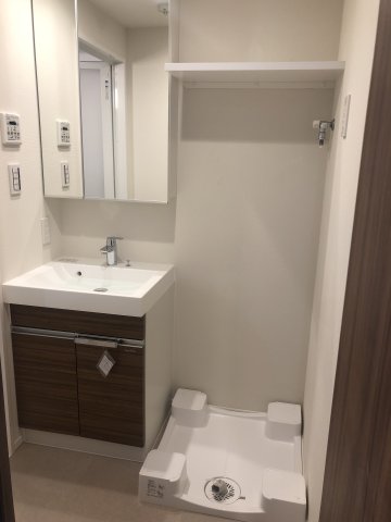 嬉しい独立洗面台。