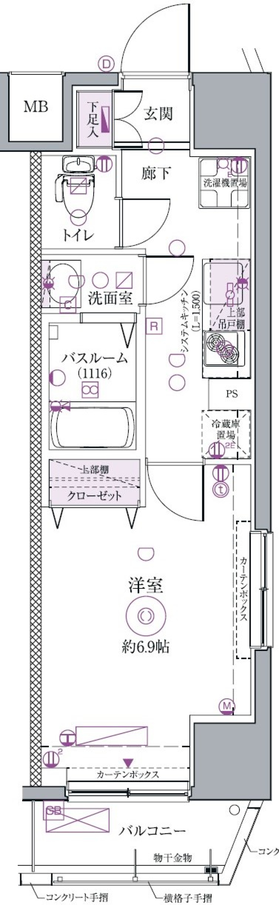 スカイツリーが心の灯台の間取り図