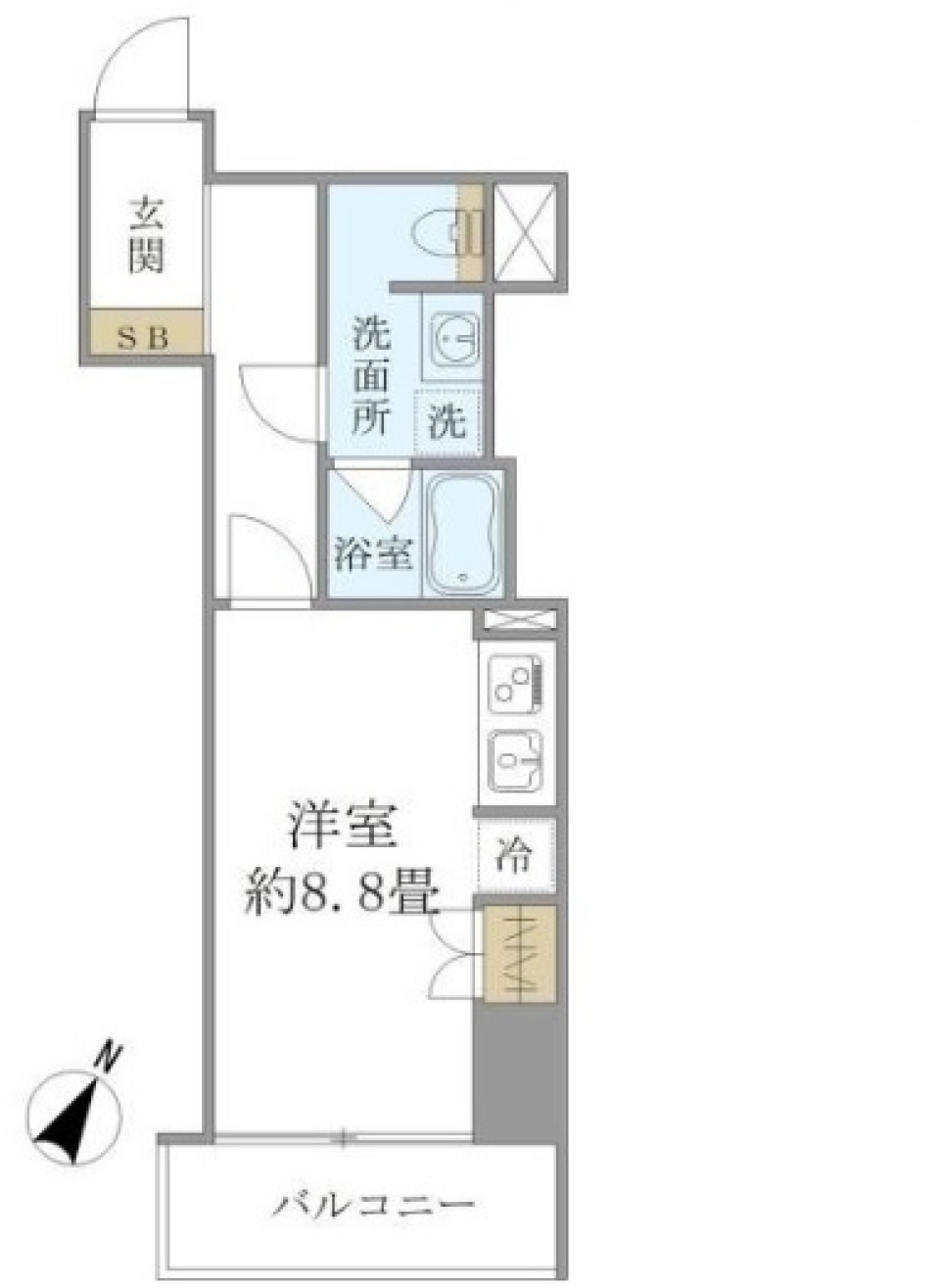 フレッシュな新生活を送るならここ！の間取り図