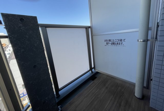 バルコニーに出た時の様子。