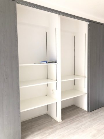 収納を開けた時の様子。