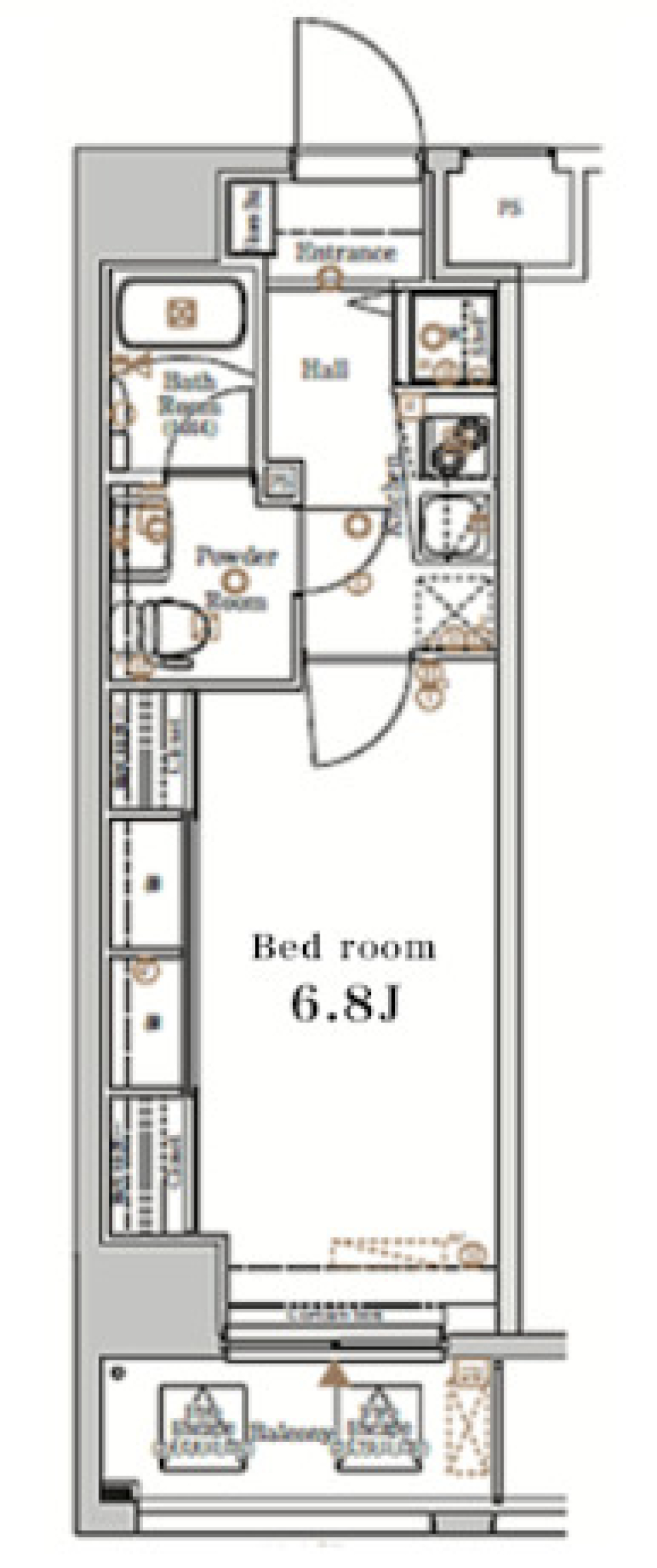 東京はBLACKで決めるの間取り図