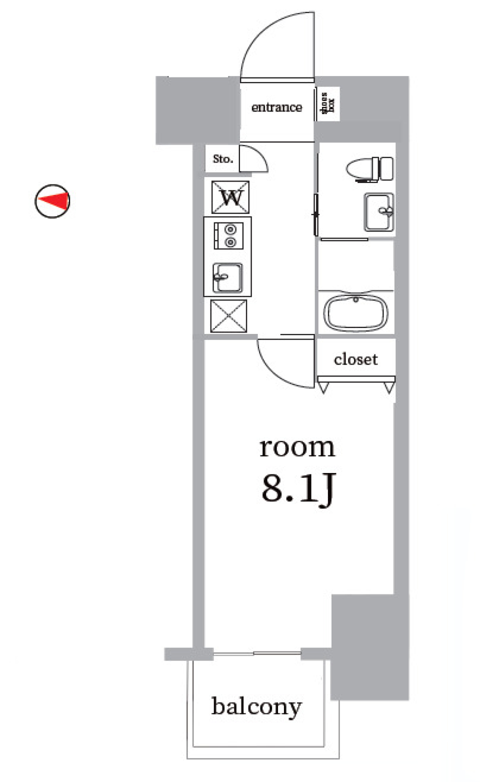 内装の神様おしゃれさを与えよ！の間取り図