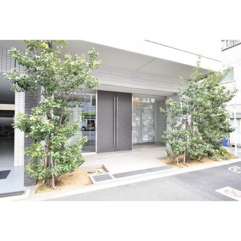 緑のあるエントランス